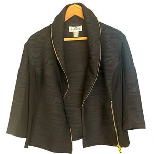 Joseph Ribkoff zipper textured blazer size 10 in excellent condition